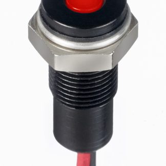 Indicatore da pannello RS PRO Rosso  a LED, 21.6 → 26.4V cc, IP67, A filo, foro da 6mm