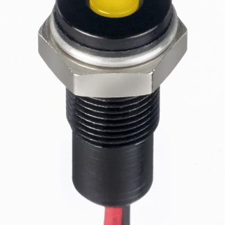 Indicatore da pannello RS PRO Giallo  a LED, 21.6 → 26.4V cc, IP67, A filo, foro da 6mm