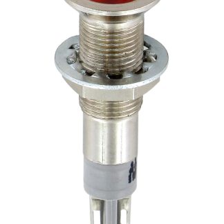 Indicatore da pannello Sloan Rosso  a LED, 24V, A filo, foro da 6.4mm