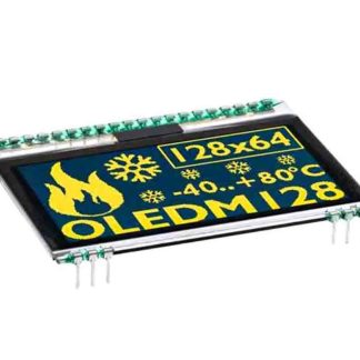 Display OLED Display Visions, matrice Passivo, Giallo, 128 x 64pixels, Grafica, I2C, SPI Interface
