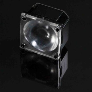 Lente per LED Ledil FCA15009_G2-ROSE-UV-W, emissione Asimmetrico, copertura 340 ° Trasparente Silicone Convessa, serie