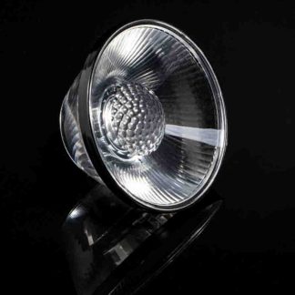 Lente per LED Ledil FP17001_SAKURA-70-S, emissione Spot, copertura 15 ° Trasparente Silicone Rotonda, serie SAKURA-70