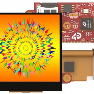 Display LCD a colori 4D Systems, 2.5poll, interfaccia SPI, 240 x 240pixels, touchscreen