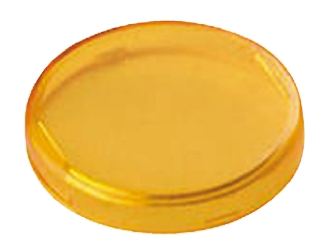 Lenti per indicatore APEM A02, forma Rotonda, col. Giallo, Ø 26mm