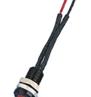 Indicatore da pannello Oxley Rosso  a LED, 1.9V cc, IP66, A filo, foro da 6.4mm