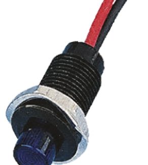 Indicatore Oxley Blu  a LED, 12V ca, Sporgente, foro da 10.2mm
