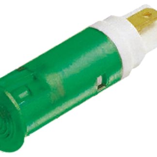 Indicatore da pannello Signal Construct Verde  a LED, 130V, A filo, foro da 10mm
