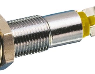 Indicatore da pannello Signal Construct Giallo  a LED, 24V cc, IP67, Ad incasso, foro da 8mm