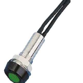 Indicatore da pannello Oxley Verde  a LED, 24V, IP67, Ad incasso, foro da 8mm