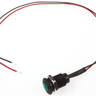 Indicatore da pannello Oxley Verde  a LED, 24V ca, IP66, A filo, foro da 10.2mm