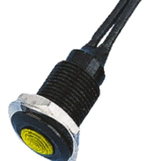 Indicatore da pannello Oxley Giallo  a LED, 24V ca, IP66, A filo, foro da 10.2mm