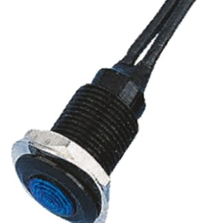 Indicatore da pannello Oxley Blu  a LED, 24V ca, IP66, A filo, foro da 10.2mm
