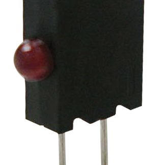 Indicatore LED per PCB Rosso Kingbright, 40 °, 1 LEDs, Right-angle, 2,5 V, Montaggio con foro passante