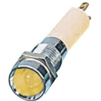 Indicatore da pannello CML Innovative Technologies Giallo  a LED, 24V, IP67, Ad incasso, foro da 8mm