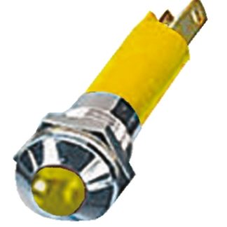 Indicatore da pannello CML Innovative Technologies Giallo  a LED, 24V, IP67, Sporgente, foro da 8mm