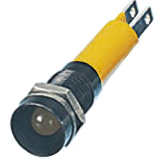 Indicatore da pannello CML Innovative Technologies Giallo  a LED, 24V, IP67, Ad incasso, foro da 8mm