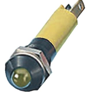 Indicatore da pannello CML Innovative Technologies Giallo  a LED, 12V, Sporgente, foro da 8mm