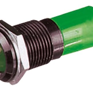 Indicatore da pannello CML Innovative Technologies Verde  a LED, 12V, Sporgente, foro da 14mm