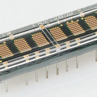 Display LED a matrice di punti Broadcom, 4 cifre, H. 4.6mm, 11.4 x 21.5 x 5.3mm, 2,3 mcd, col. Rosso