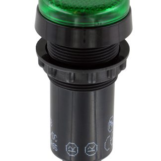 Indicatore da pannello Sloan Verde  a LED, 24V, IP65, Sporgente, foro da 22mm