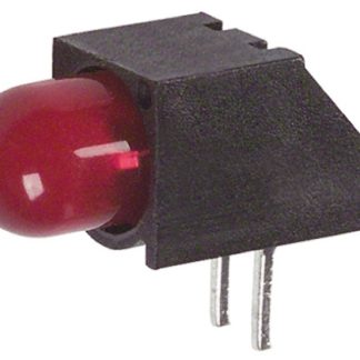 Indicatore LED per PCB Rosso Dialight, 60 °, 1 LEDs, Right-angle, 7,5 V, Montaggio con foro passante