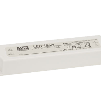 Driver LED Mean Well, 18W, IN 180 → 264 V ac, 254 → 370 V dc, OUT 12V, 0 → 1.5A