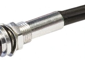 Indicatore da pannello Oxley Rosso  a LED, 24V ca, IP67, Ad incasso, foro da 5mm