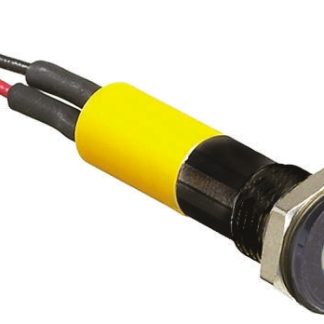 Indicatore da pannello RS PRO Giallo  a LED, 2V cc, IP67, A filo, foro da 6mm