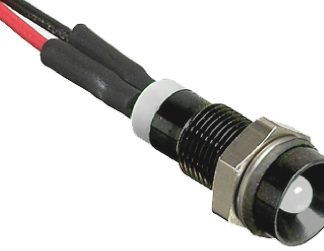 Indicatore da pannello RS PRO Bianco  a LED, 24V cc, IP67, Ad incasso, foro da 6mm