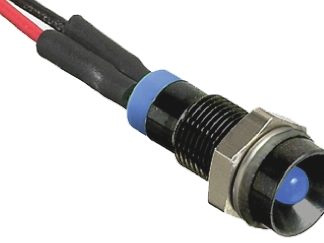 Indicatore da pannello RS PRO Blu  a LED, 24V cc, IP67, Ad incasso, foro da 6mm