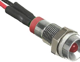 Indicatore da pannello RS PRO Rosso  a LED, 2V cc, IP67, Ad incasso, foro da 6mm