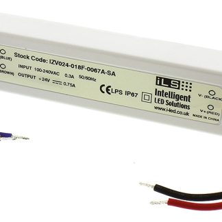 Driver LED ILS, 18W, IN 180 → 264V, OUT 24V, 750mA
