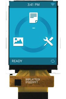 Display LCD a colori Displaytech, 2.2poll, interfaccia parallela/RGB, 240 x 320pixels