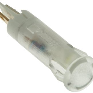 Indicatore da pannello APEM Bianco  a LED, 12V cc, foro da 6mm