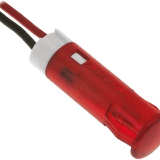 Indicatore da pannello APEM Rosso  a LED, 24V cc, foro da 6mm