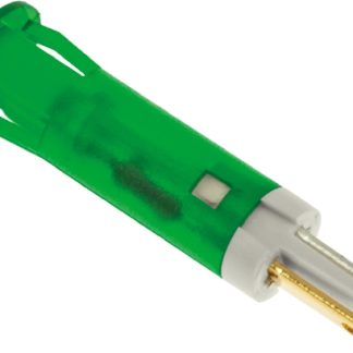 Indicatore da pannello APEM Verde  a LED, 24V cc, foro da 8mm