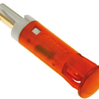 Indicatore da pannello APEM Arancione  a LED, 24V cc, foro da 8mm