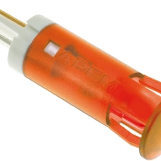 Indicatore da pannello APEM Arancione  a LED, 24V cc, foro da 10mm
