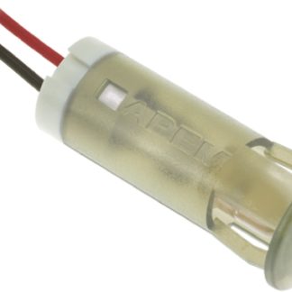 Indicatore da pannello APEM Bianco  a LED, 24V cc, foro da 12mm