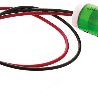 Indicatore da pannello APEM Verde  a LED, 24V cc, foro da 12mm