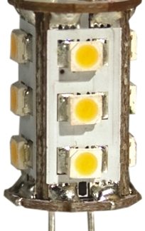 Lampada per indicatori JKL Components, lunga 36mm, Ø 13mm, Multichip con base G-4