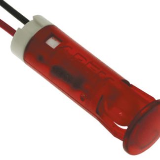 Indicatore da pannello APEM Rosso LED lampeggiante, 24V cc, foro da 8mm