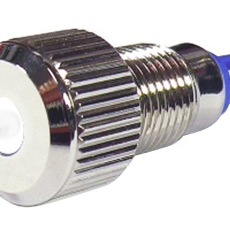 Indicatore da pannello RS PRO Bianco  a LED, 24V, IP67, Sporgente, foro da 8mm