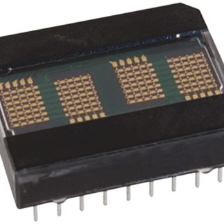 Display LED a matrice di punti Broadcom, 4 cifre, H. 5.1mm, 25.15 x 20.07 x 6.6mm, 3,5 mcd, col. Rosso