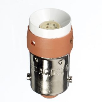 Lampada indicatore a LED Idec, 24V ca/cc, luce color Ambra, Multichip da 50000h con base BA9s