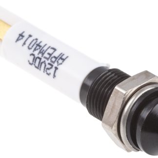 Indicatore da pannello RS PRO Arancione  a LED, 21.6 → 26.4V cc, IP67, Sporgente, foro da 6mm