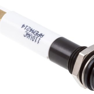 Indicatore da pannello RS PRO Bianco  a LED, 110V ca, IP67, A filo, foro da 8mm