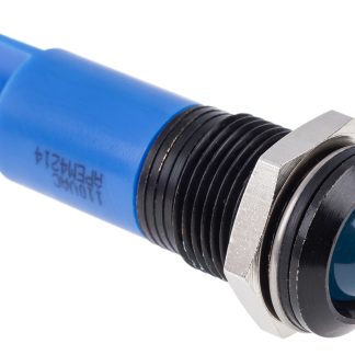 Indicatore da pannello RS PRO Blu  a LED, 110V ca, IP67, Sporgente, foro da 14mm