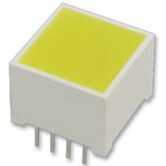 Display LED, barra luminosa a segm. Kingbright, 15 x 15 x 11.2mm, 1200 mcd, col. Giallo