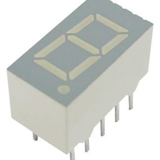 Display LED a 7 segmenti a segm. Kingbright, H. 9.1mm, 7.5 x 14 x 8.5mm, 28 mcd, col. Rosso